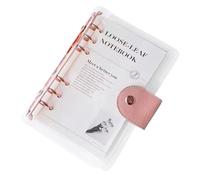 A6 Binder - Transparent Planner 6 Ring Binder - 13 x 19 cm Efficient Organization Planning Notebook For Task Health Travel Study Cleaning Reading Workout Home Mental Vacation Birthday Party