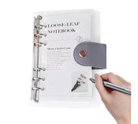 A6 Binder - Transparent Planner 6 Ring Binder - 13x19cm Efficient Organization Planning Notebook for Task Health Travel Study Cleaning Reading Workout Home Mental Vacation Birthday Party