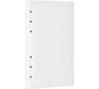 A6 Blank Refill Paper, 100 Sheets/200 Pages Loose Leaf Paper for Filofax Personal Binders, 6 Holes Punched, 100gsm Blank White Pages, 3.75'' x 6.75''
