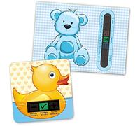 A6 Blue Bear Room Thermometer and Duck Bath Thermometer Set