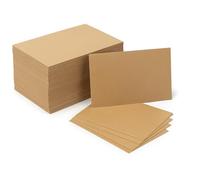 A6 Brown Kraft Card Blanks 225gsm - 148mm x 105mm Postcard Size - Pack of 100 Thick Blank Cards for Invitations, Printing & Craft Projects