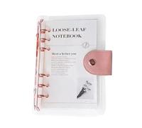 A6 Budget Binder,Transparent 6 Ring Budgeting Planner - Offices Supplies for Birthday Study Exercise Vacation Offices Workout Task Party Home Health