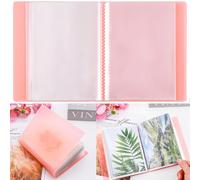 A6 Clear Sticker Photo Storage Album,Stamp Cutting Dies Storage Book Organizer Folder,40Pages Clear Die & Stamp Storage Bag Transparent Plastic Folders for Cutting Dies Stencil Embossing Crafts Orange