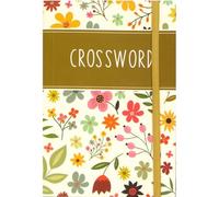 A6 Crossword Puzzle Books for Adults - 128 Pages Compact Travel Size Brain-Teasers with Elastic Strap - Ideal for Mindful Relaxation and Mental Agility