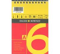 A6 DALER ROWNEY SPIRAL 150gm CARTRIDGE PAPER SKETCH PAD