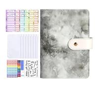 A6 Detachable Loose Leaf Notebook - Financial Planner, Budget Journal | A6 Money Saving Book Cash Binder with 12 Budget Cards, Handy Money Organizer for Habits