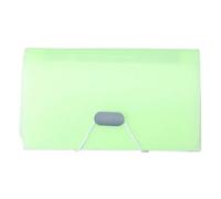 A6 Document Organizer Expanding File Folder - Accordion Wallet Pouch for School, Office, and Family for Paperwork(Green)