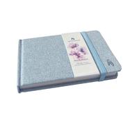 A6 Drawing Sketchbooks with 100% Cotton Cover - Landscape - A6 Sketch Pad for Watercolor and Ink - 60 Pages, 30 Sheets, 200 GSM. Travel and Nature Sketchbook. Inner Pocket and Elastic Closure.
