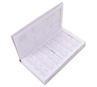 A6 English Monthly Planner Notebook with Tabs for Appointments | PU Cover, Pen-friendly Paper, Stable Design, Elegant Modern Accents, for Managers, Commuters, Meetings and Project Planning