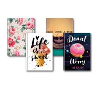 A6 Feint Ruled Casebound Notebook, Assorted, Pack of 10