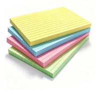 A6 Flash Cards 160Pcs Revision Cards Assorted Colours (148x105mm) Record Prompt Flashcards Index Card Coloured Ruled Notecards for Office Working School Learning