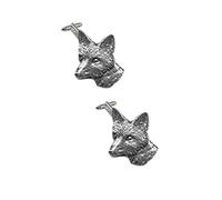 A6 Fox Head Made From Fine English Pewter Cufflinks