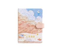 A6- Hand-Painted Oil Painting Illustrations, handbooks, Magnetic Buttons, Color Pages, notebooks -A6- Ode to the Sea of Clouds