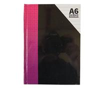 A6 Hard Cover Pocket Notebook - Patterned Spine - Pack of 2 - Size 148mm x 105mm