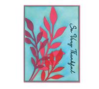 Sizzix Layered Stencils-Frond by Stacey Park, White, One Size