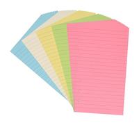 A6 Lined Refill Paper, A6 Colored Ruled Pages for 6-Ring Binder Notebook Journal Planner Organizer, 6-Hole Punched Binder Refill Paper Inserts,50 Sheets/100 Pages,Ruled (6.77" x 3.74") (1)