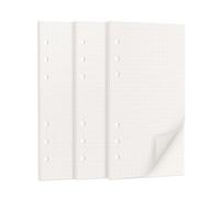 A6 Loose Leaf Refill Paper, 135 Sheets Dot Grid Planner Refills, 6-Ring Binder Compatible, 100GSM Insert Papers for Notebooks, School, Office, College Notes, Journaling & Printing(171x94mm)