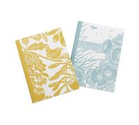 A6 Notebooks Set of 2 - Kate Heiss (Powder Blue/Mustard)