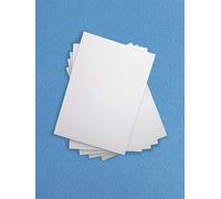 A6 Notepads - Five Pack - Quality 90gsm Plain Paper - Ideal Everyday Jotter Pads - 100 Pages/50 Sheets with strong Backing Board