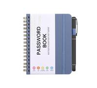A6 Password Book Alphabetical with Tabs A Z, Spiral Password Keeper Book Small for Seniors, Address Management, Passwords Organizer, Website Logins Log Notebook for Home Office, Portable Pocket Size