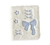 A6 Photo Card Folder - Pink Storage Book with Plush Cover with Inner Pages Photo Scrapbook 20 Inserts Included Zipper Closure | Receipts Tickets Craft Projects K