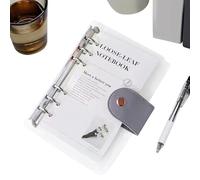 A6 Planner Binder - 13x19cm Refillable 6 Ring Binder Notebook with Dividers & Pockets, Personal Organizer for Budgeting, Journaling & Scheduling, Portable A6 Binders
