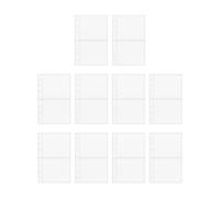 A6 Planner Layers,10 Pieces A6 Ring Binder Clear Refillable Card Cases | Smooth Cases For Organizer Money Cards Credit Card Pictures Ansights Study Project Office