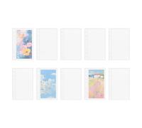 A6 Planner Refill Sheets - Pack of 10 Adhesive Pages Pages Insert Sheets Refillable Protective Films for Pictures Postcards Journal Planner Study Project Planning Class Sketching Writing