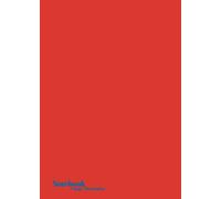 A6 Plus Notebook 4.33x6.03 inches, Unlined/Plain Paper, Bright Red Soft-touch cover: 104 Numbered pages, 52 Sheets - Notebooks by Crispy Minimalist