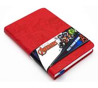 A6 Premium Pocket Notebook - Marvel Avengers - Iron Man, Hulk, Captain America - Soft Touch Leather Effect