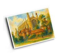 A6 PRINT - Eton College Chapel (b) - Vintage Art Style