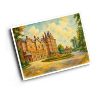 A6 PRINT - Old Pump House & Hotel Llandrindod Wells (a) - Vintage Art Style