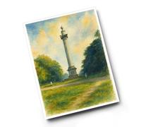 A6 PRINT - The Monument, Savernake Forest, Marlborough - Vintage Art Style