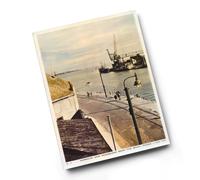 A6 PRINT - Vintage Dorset - Harbour and Sandbanks from the Quay, Poole (b)