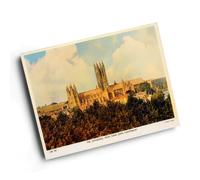 A6 PRINT - Vintage Kent - The Cathedral from Dane John, Canterbury (b)