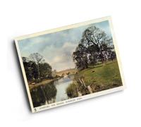 A6 PRINT - Vintage Lincolnshire - Stamford. The Bridge, Burghley Park (b)