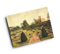 A6 PRINT - Vintage Middlesex - Hampton Court, The Dutch Garden (b)