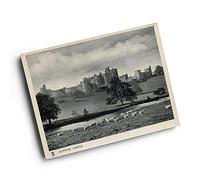 A6 PRINT - Vintage Northumberland - Alnwick Castle (2)