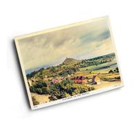 A6 PRINT - Vintage Somerset - Glastonbury Tor from Wearyall (b)