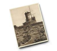 A6 PRINT - Vintage Suffolk - Ward Room Gardens and Signal Tower, HMS Ganges