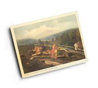 A6 PRINT - Vintage Wales Pelican Inn & Road to Golf Links, Ogmore by Sea b