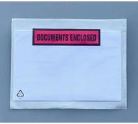 A6 Printed Document Enclosed Self Adhesive Labels/Pouches/Wallets - 158mm x 110mm - Box of 1000