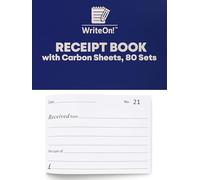 A6 Receipt Book with Carbon Sheets - Half Size 1-80 Pages (12)