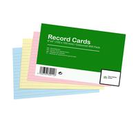 A6 Revision Flash Cards Ruled - Multicolour A6