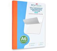 A6 Self Seal Laminating Pouches, Cold Seal Laminating Pouches Finish Size A6 160 x 117mm (Pack of 25) from PCL Media ltd