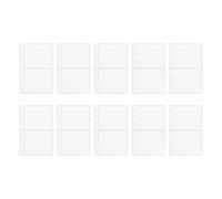 A6 Slip-in Sleeves, Pack of 10 A6 Ring Binder Clear Refill Sleeves - Refillable Protective Films for Pictures Postcards Journal Planner Study Project Planning Class Sketching Writers