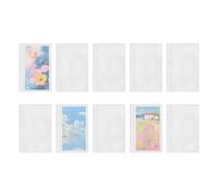 A6 Slip-in Sleeves, Pack of 10 Transparent Pockets Sheets, Fillable Protective Films from the Top for Pictures, Postcards, Photos, for Students, Teachers, Writers