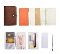 A6 Small Fresh Japanese Handbook A7 Portable Pocket This Simple Buckle Cute Cartoon Square Loose-Leaf Notebook Girl Diary Korean Stationery Notepad School Supplies