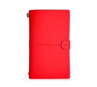 A6 Strap Creative Handbook Retro Travel Notebook-Red