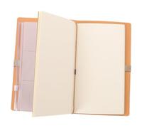 A6 Travel Stamp Book with PU Cover, Souvenir Memory Notebook for Collectors | Paper Pages, Embossed Illustrations, Elastic Closure, Organise Stickers and Maps from Cruises, Museums and Journeys